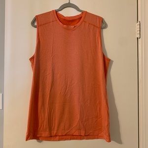 Orange Lulu Lemon Men’s Workout Tank XL